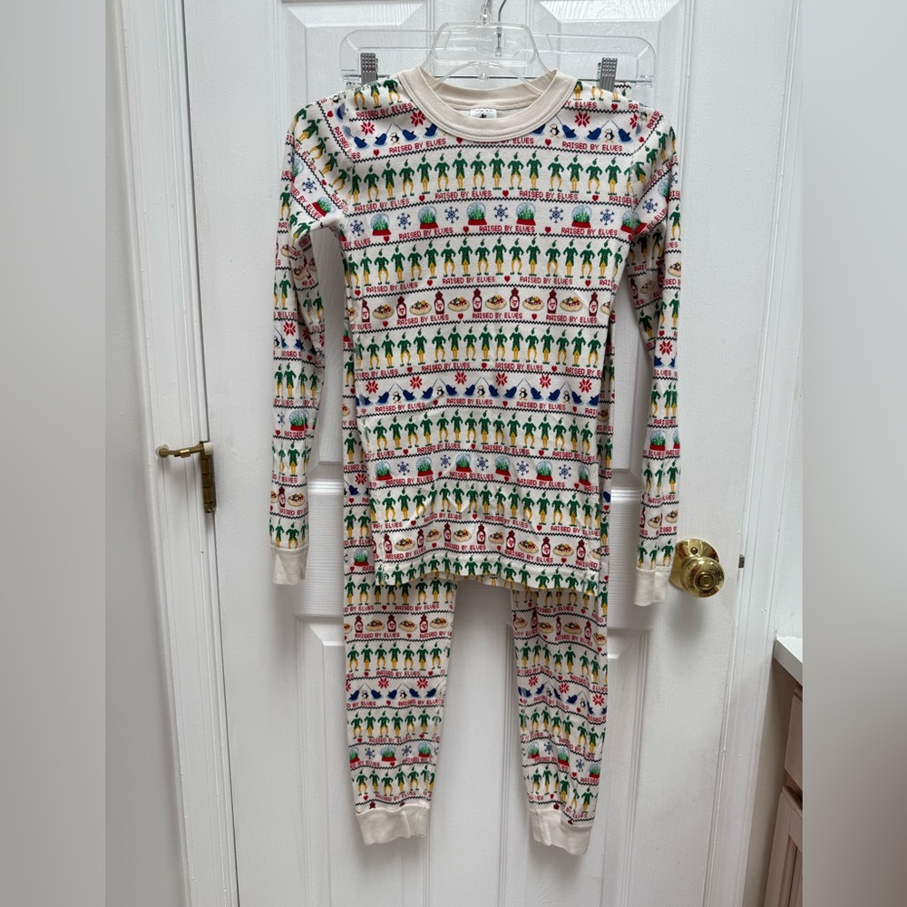 Hanna Andersson x Elf Pajama Set size 14 organic Cotton